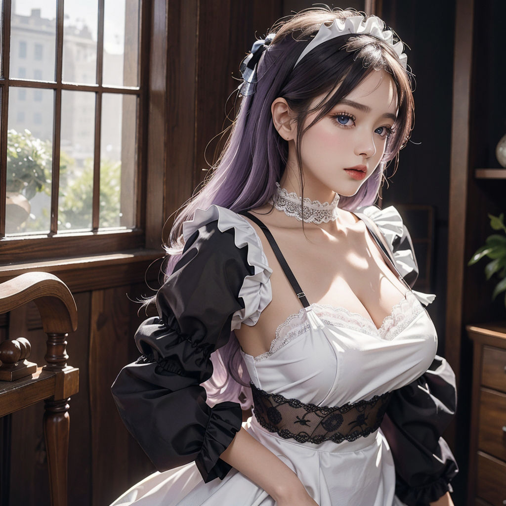 サンプル画像2:AI創造美女 メイド・メイド・メイド400ページ＃14(AI創造美女) [d_359011]