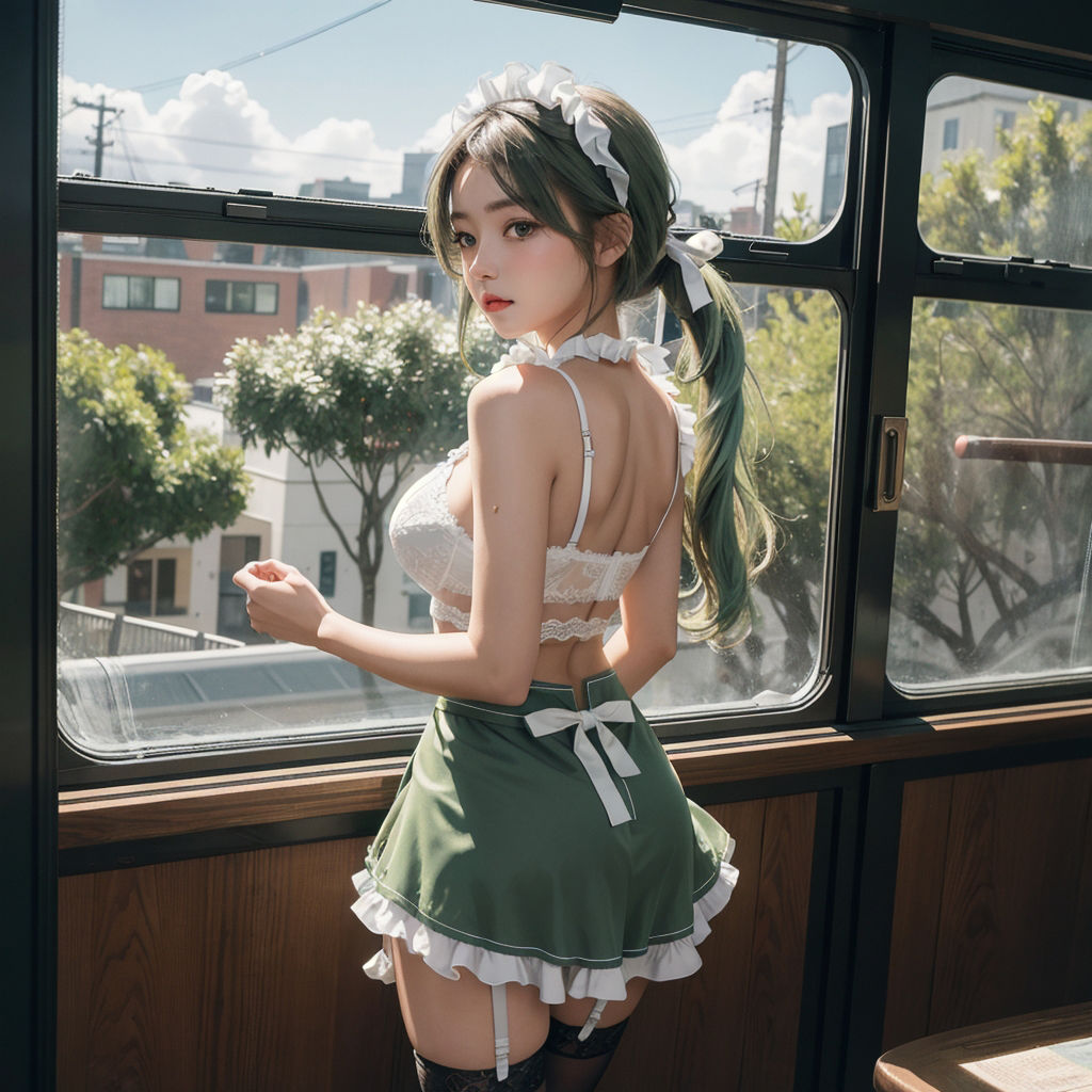 サンプル画像1:AI創造美女 メイド・メイド・メイド400ページ＃16(AI創造美女) [d_359013]