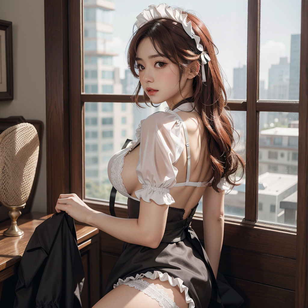 サンプル画像3:AI創造美女 メイド・メイド・メイド400ページ＃16(AI創造美女) [d_359013]