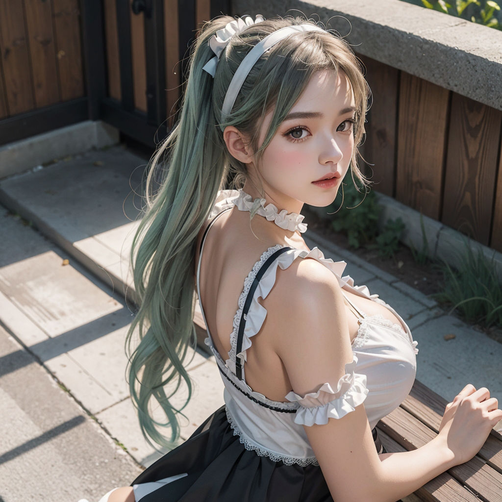 AI創造美女 メイド・メイド・メイド400ページ#16の画像9