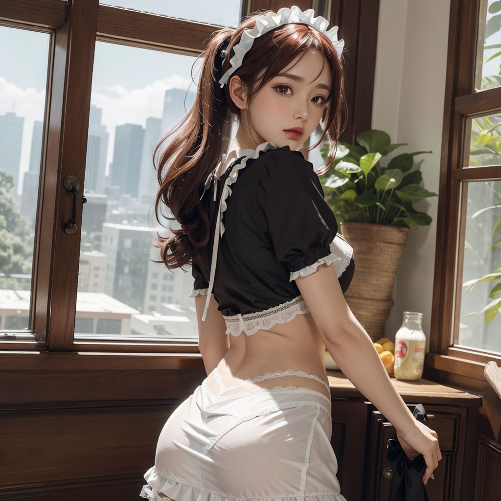 サンプル画像1:AI創造美女 メイド・メイド・メイド400ページ＃17(AI創造美女) [d_359016]