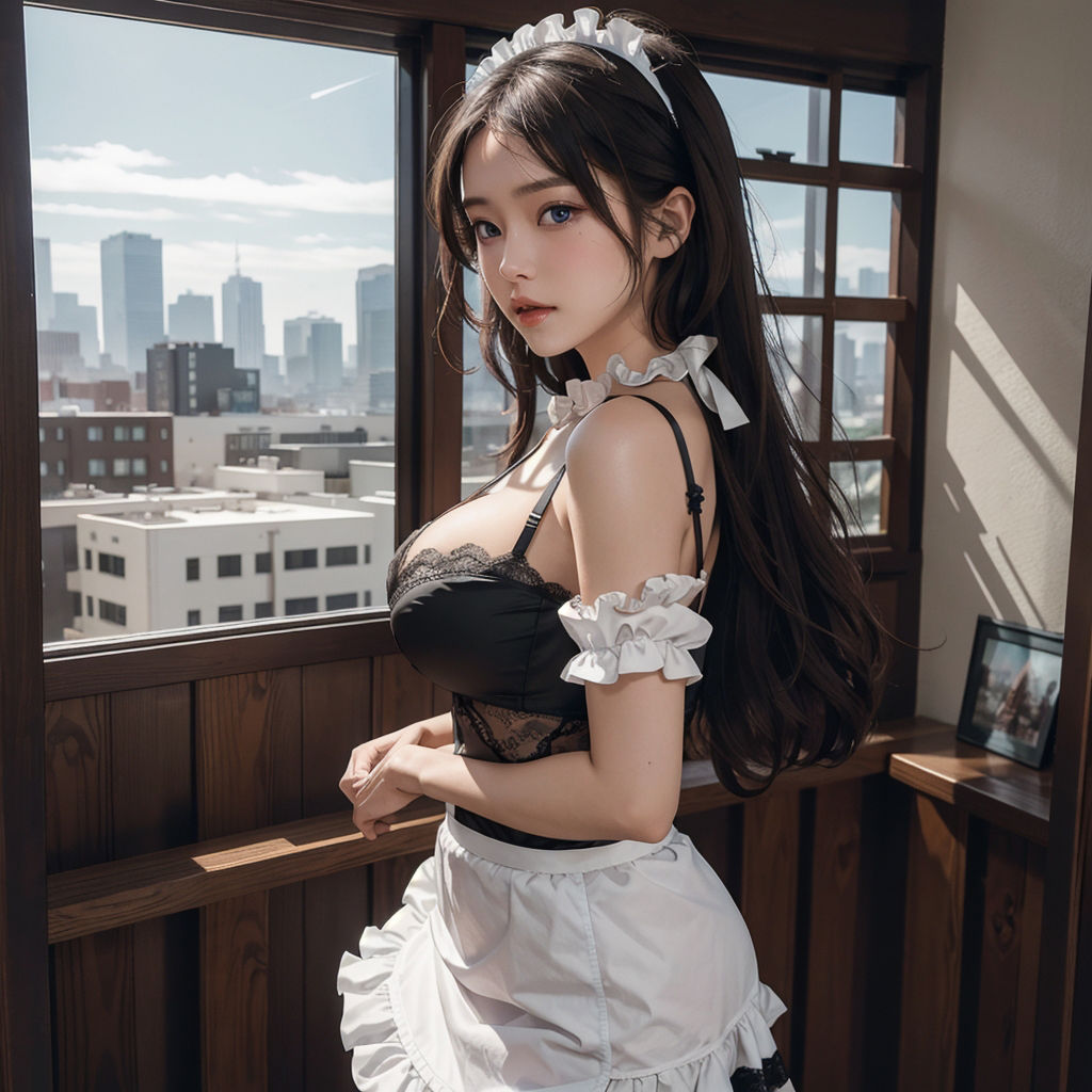 サンプル画像3:AI創造美女 メイド・メイド・メイド400ページ＃17(AI創造美女) [d_359016]