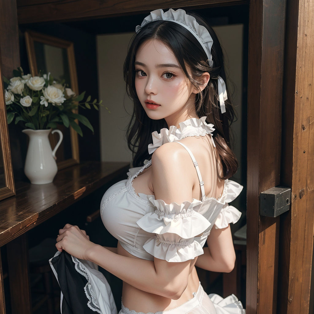 サンプル画像1:AI創造美女 メイド・メイド・メイド400ページ＃18(AI創造美女) [d_359017]