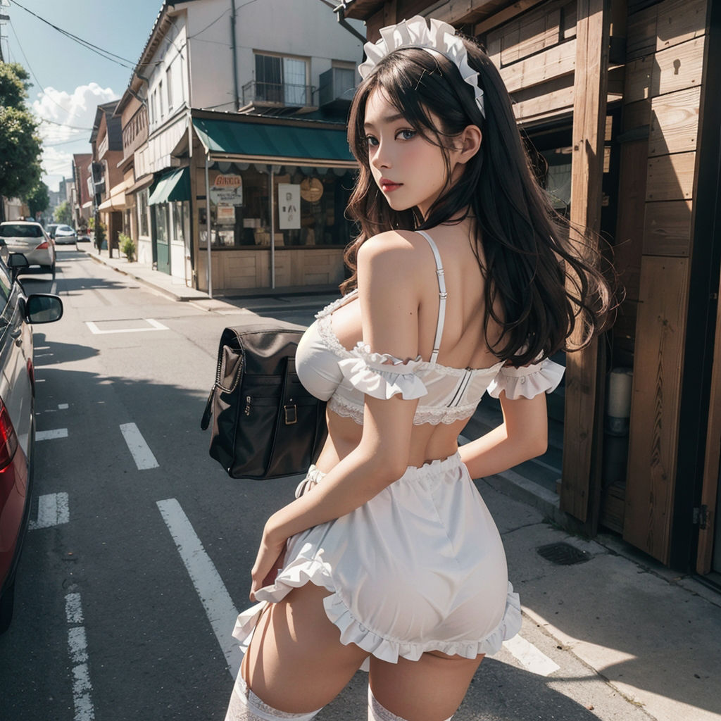 サンプル画像2:AI創造美女 メイド・メイド・メイド400ページ＃18(AI創造美女) [d_359017]