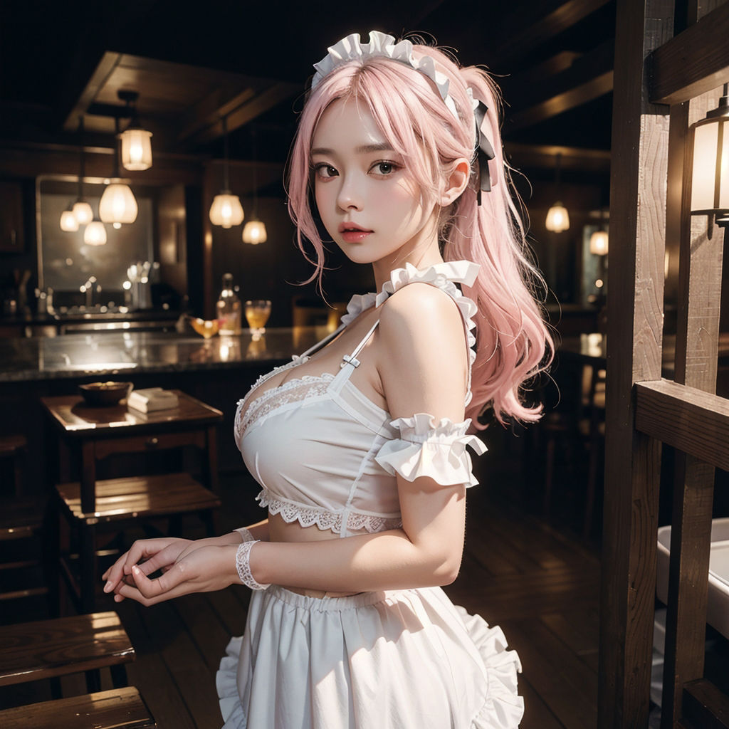 サンプル画像2:AI創造美女 メイド・メイド・メイド400ページ＃20(AI創造美女) [d_359020]