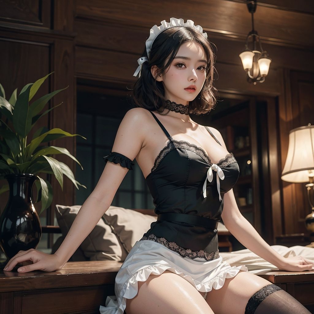 サンプル画像1:AI創造美女 メイド・メイド・メイド400ページ＃21(AI創造美女) [d_359022]