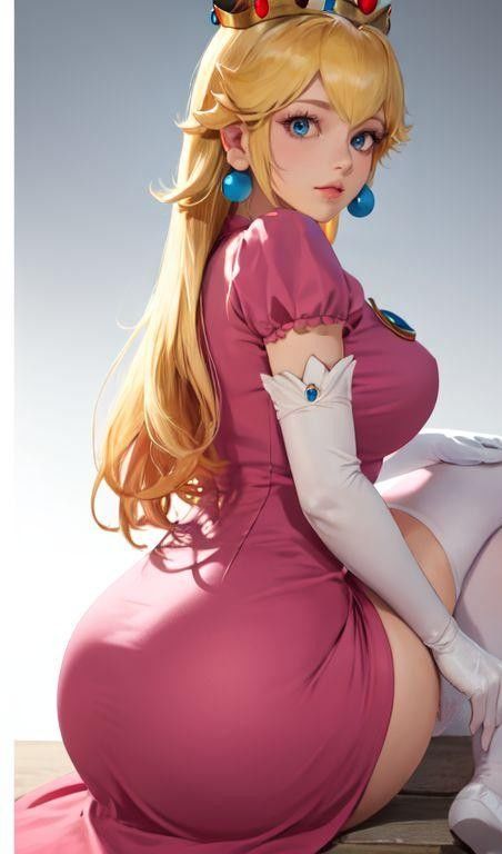 サンプル画像2:ピ◯チ姫みたいな女の子(縦軸と無花果) [d_359235]