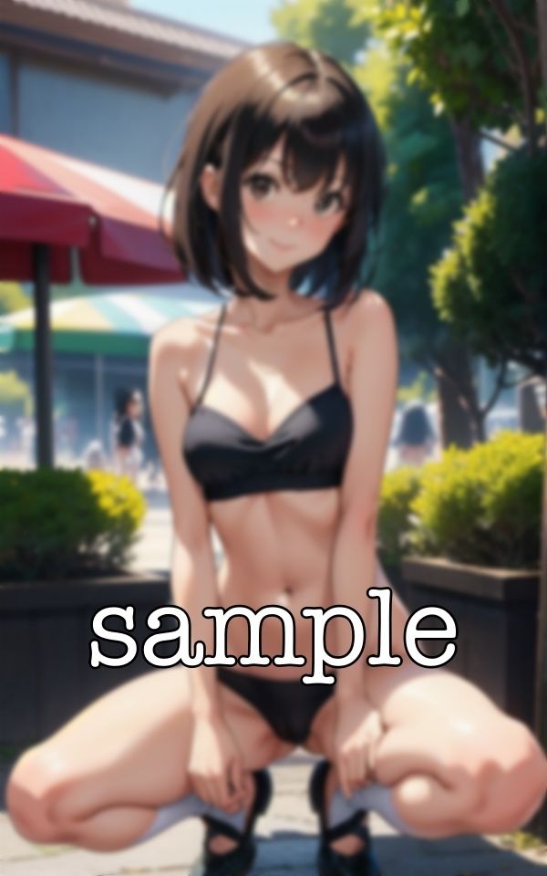 サンプル画像4:開脚美少女スペシャル！路上でM字開脚でおまんこをくぱぁ・・(天頂絶頂スタイル) [d_359246]