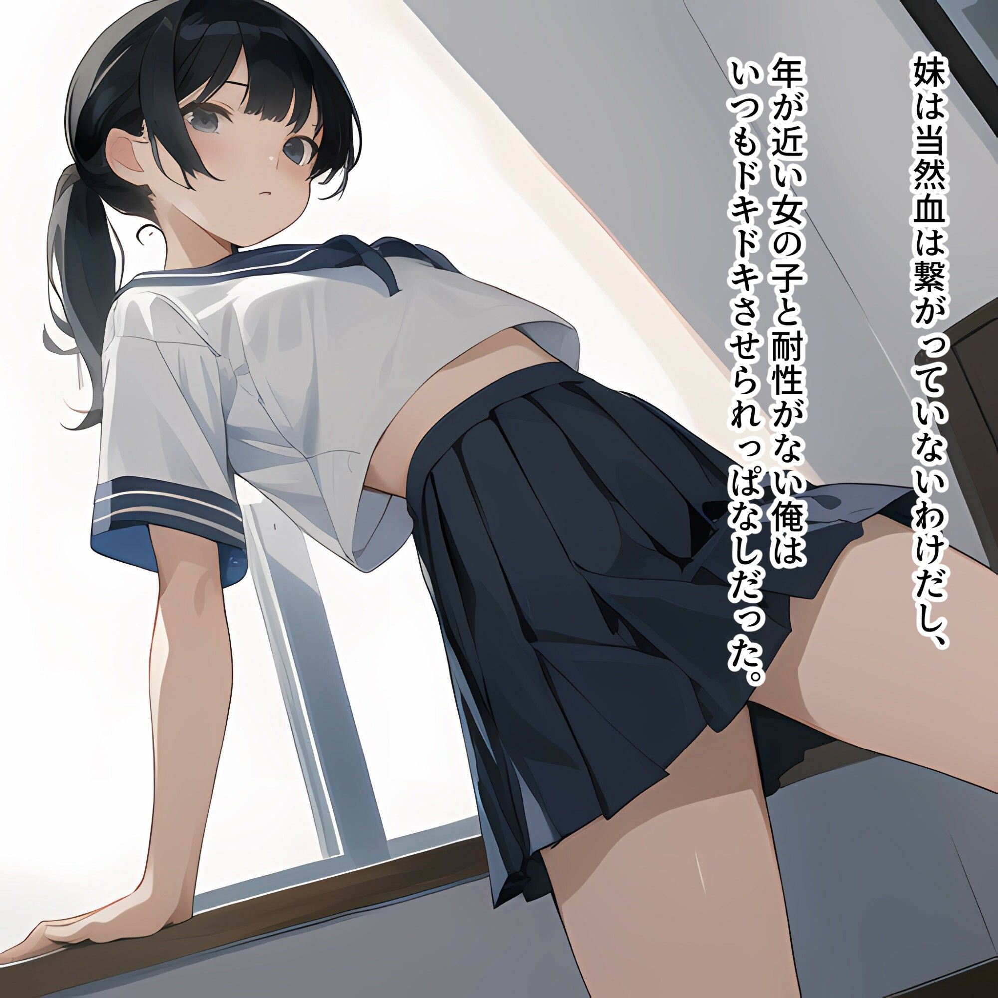 サンプル画像1:寝ている妹にいたずらする話2（ブルマー体操服編）(電脳戯画) [d_359257]