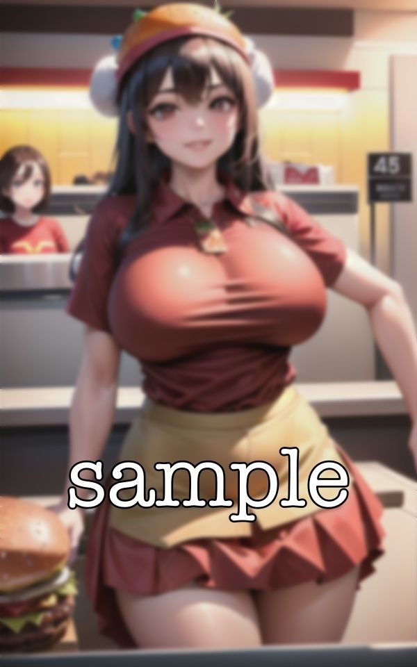 サンプル画像5:近所の店員〜ハンバーガーショップの18歳の爆乳をナンパ〜(オタクな写真館) [d_359300]