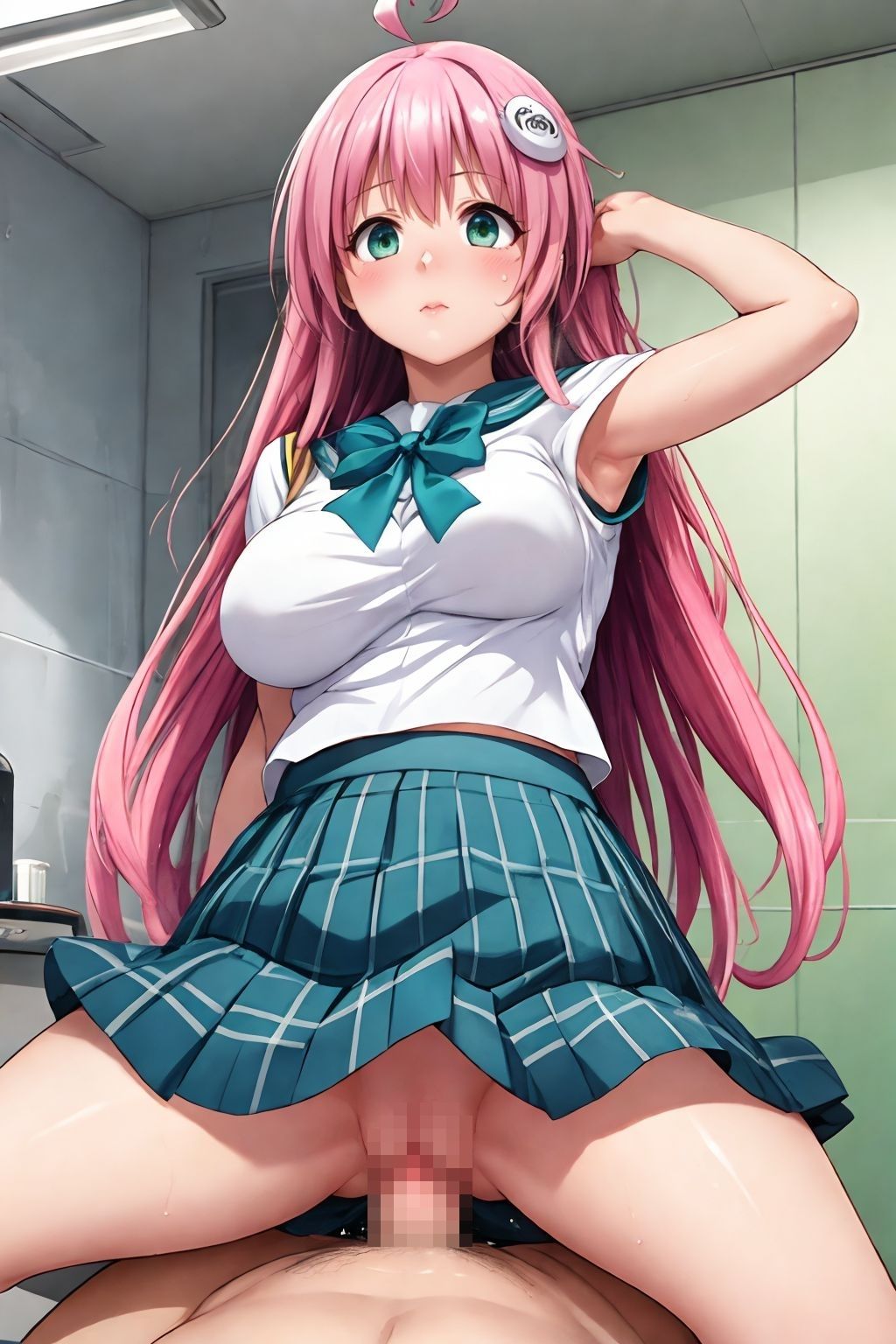 サンプル画像2:美女二人の学園日記(券売機) [d_359305]