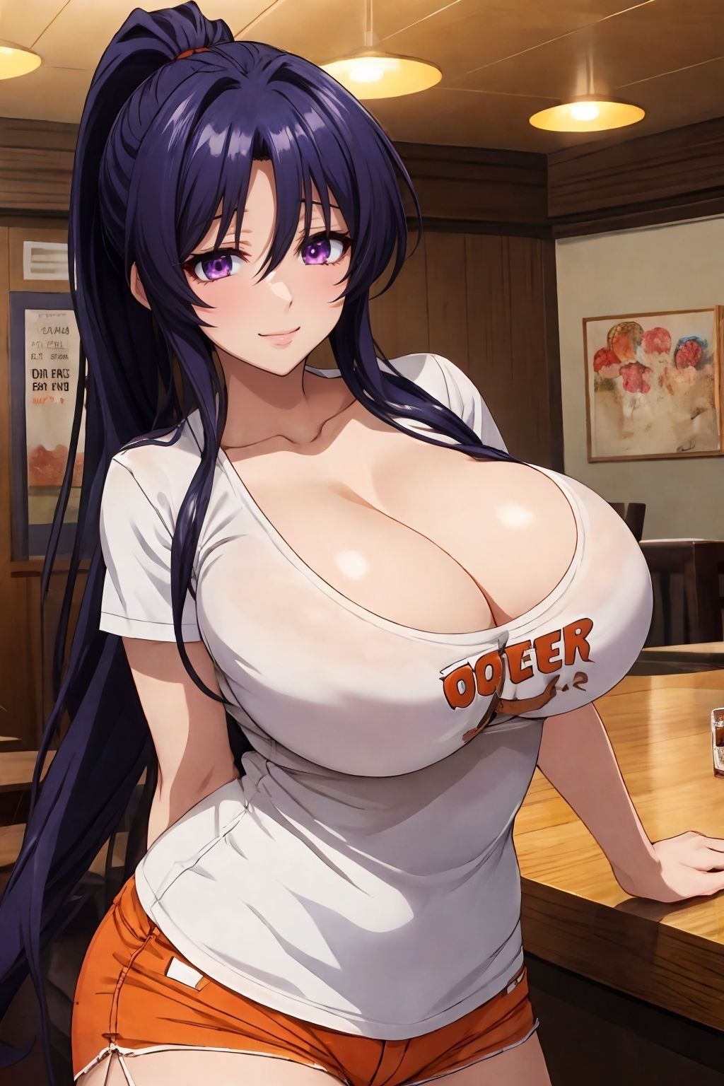 サンプル画像6:BAZOOKA！！スポーツバーの巨乳店員2人組(券売機) [d_359309]