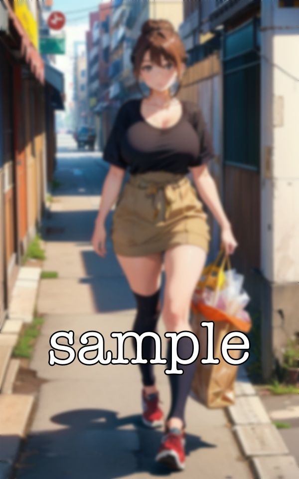 サンプル画像1:隣の巨乳美女｜ムチムチボディの童顔巨乳がえちえちスタイルのタンクトップ(ぷにぷに研究所) [d_359324]