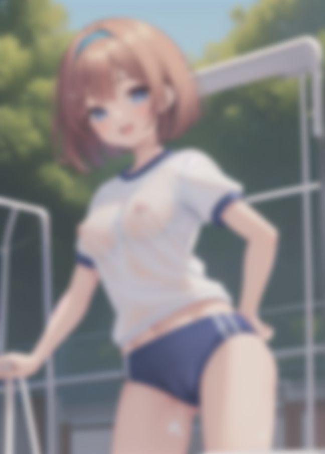 サンプル画像3:見せつけ！おっぱいがゆれる変態陸上部員(変態野郎) [d_359364]