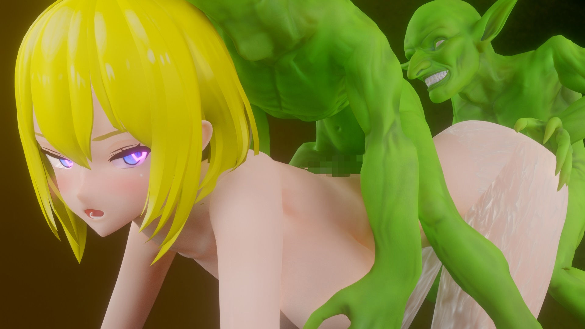 サンプル画像2:最強女騎士VSチャームゴブリン(カルチョッパ) [d_359427]