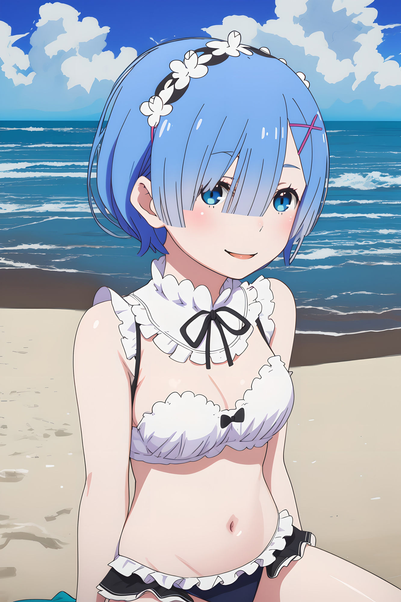 サンプル画像6:レムの堕落した日常(AIルーム) [d_359465]