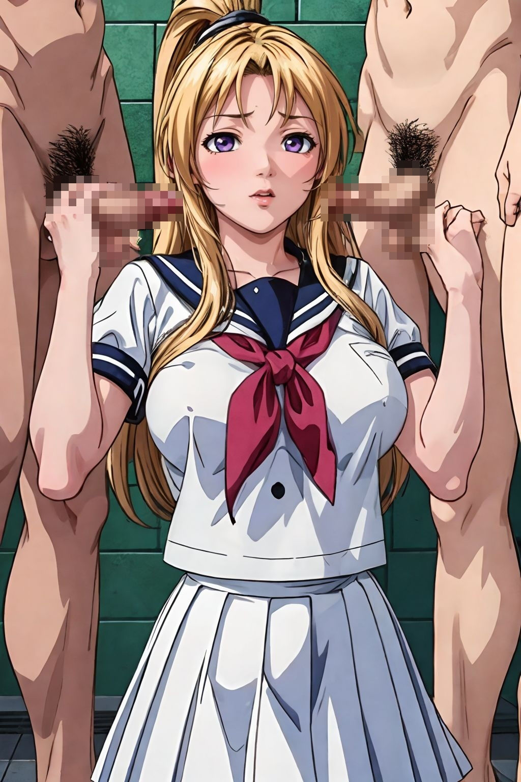 サンプル画像2:バイブルブラック 佐〇香織 高〇寛子(パワーズボっと) [d_359510]