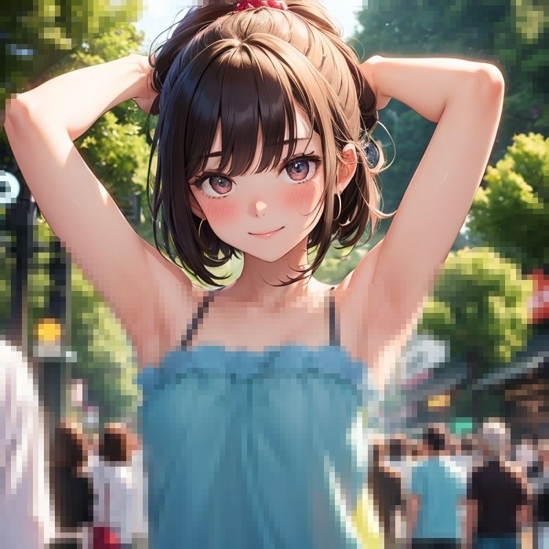 サンプル画像1:キャミソール美女が街中おなにー(BMさん) [d_359573]