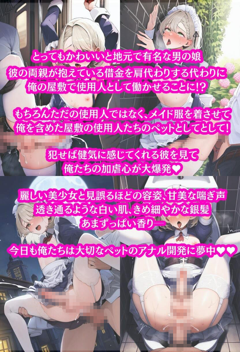 サンプル画像1:男の娘にメイド服を着させてメス堕ちさせるためにアナル開発(竿屋) [d_359690]