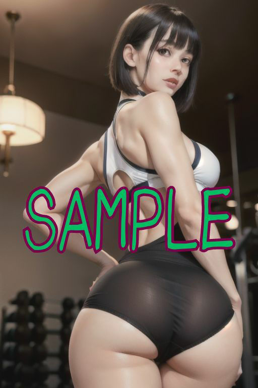 サンプル画像5:部活の後はロッカールームでHしたくなる…(AI美女氏) [d_359723]