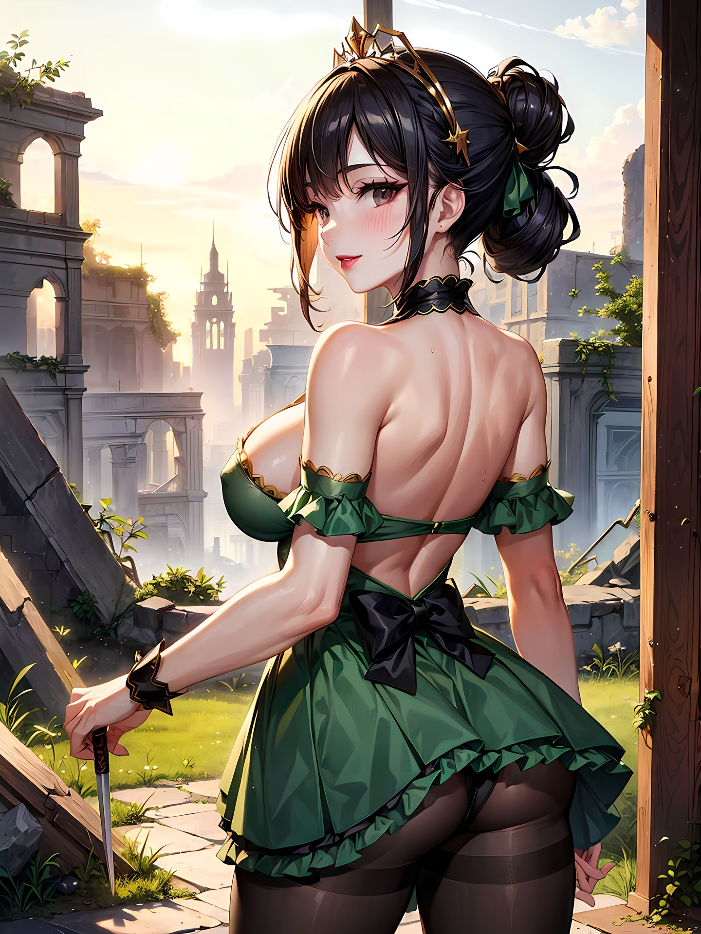 サンプル画像5:〜魔法少女アフター〜過去の素性がオタクの旦那にバレて、昔の衣装で写真を撮られるCG集(妄想サチュレーション) [d_359731]