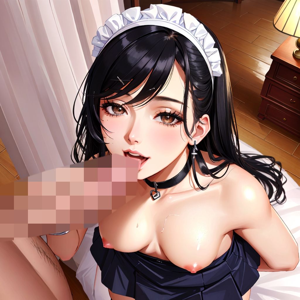 サンプル画像2:フェラ顔百選 メイド編＃004(AI Doll Factory) [d_359742]