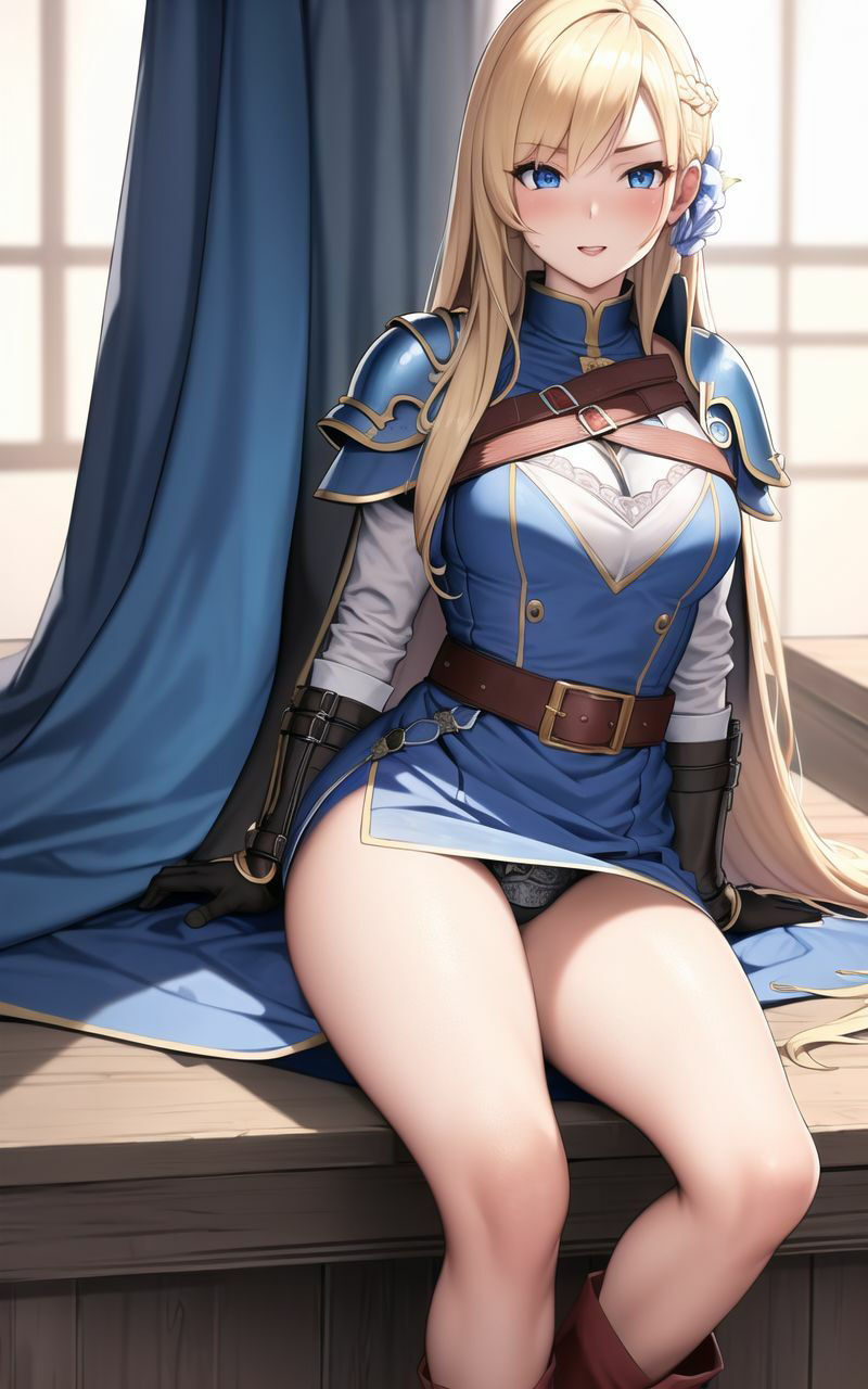 サンプル画像3:【超高画質グラビア写真集】陵●女騎士のしたぎ。ぬきの50枚〜1巻〜(ぬきぬきCG【AI】) [d_359755]