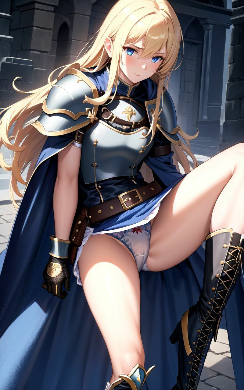 サンプル画像4:【超高画質グラビア写真集】陵●女騎士のしたぎ。ぬきの50枚〜1巻〜(ぬきぬきCG【AI】) [d_359755]