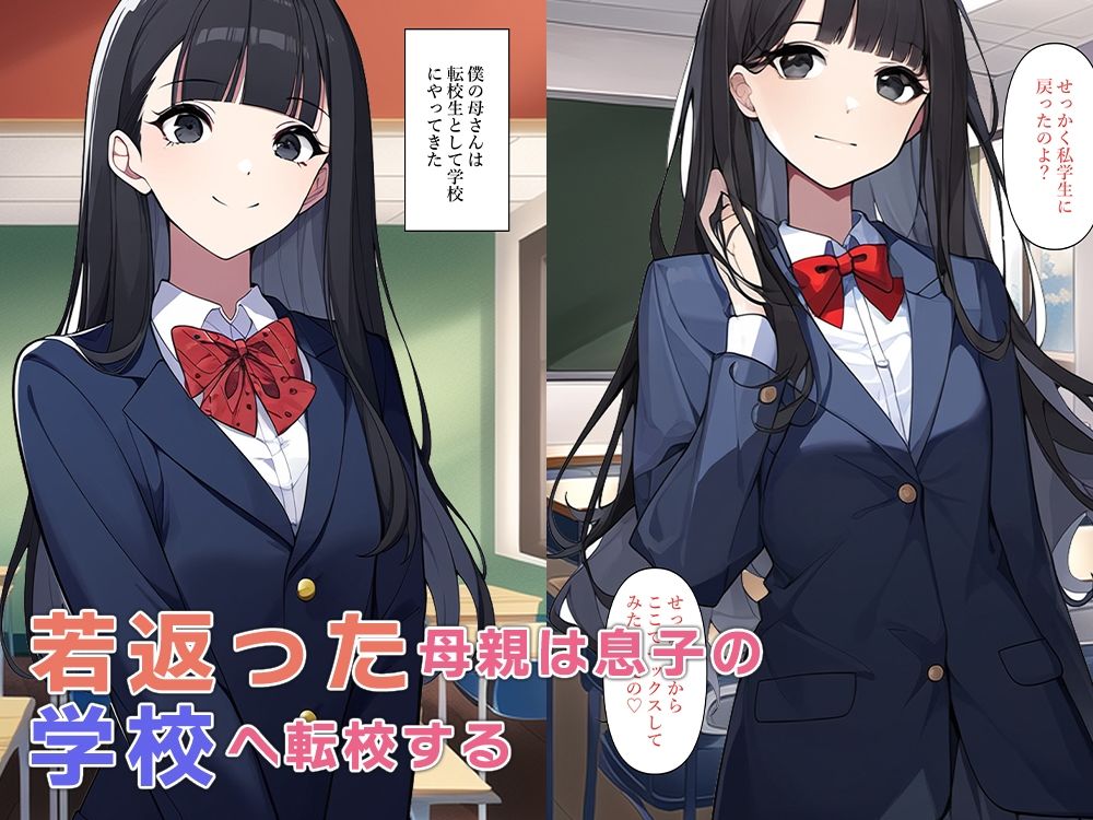 サンプル画像3:母若返る〜息子と一緒に学生生活〜(ねずみのバンキング) [d_359843]