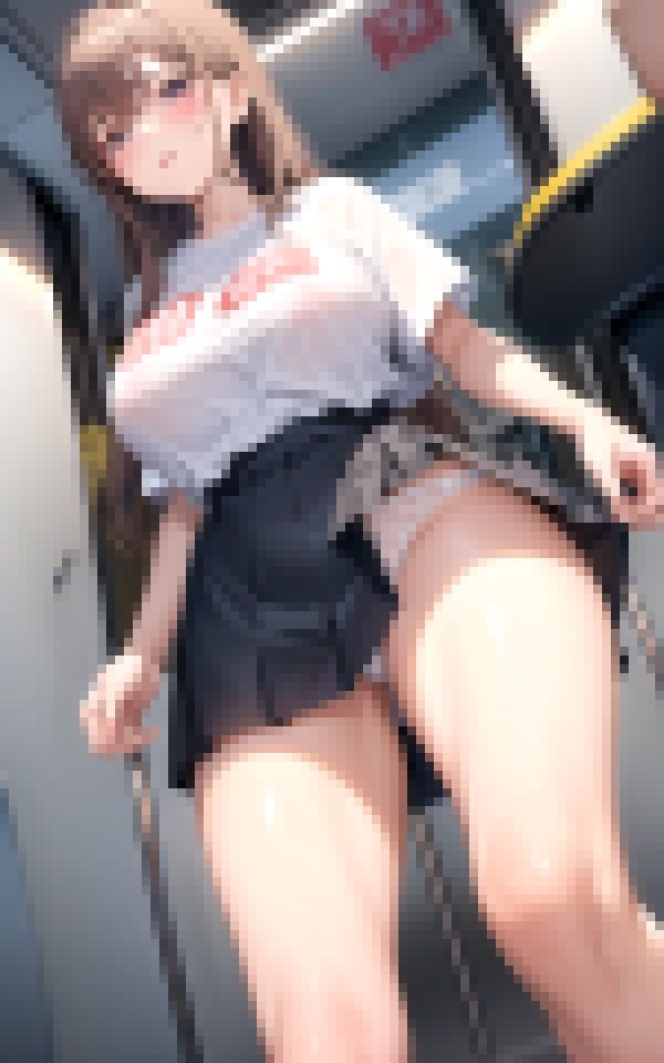 いきなり電車でパンチラのサンプル画像 6