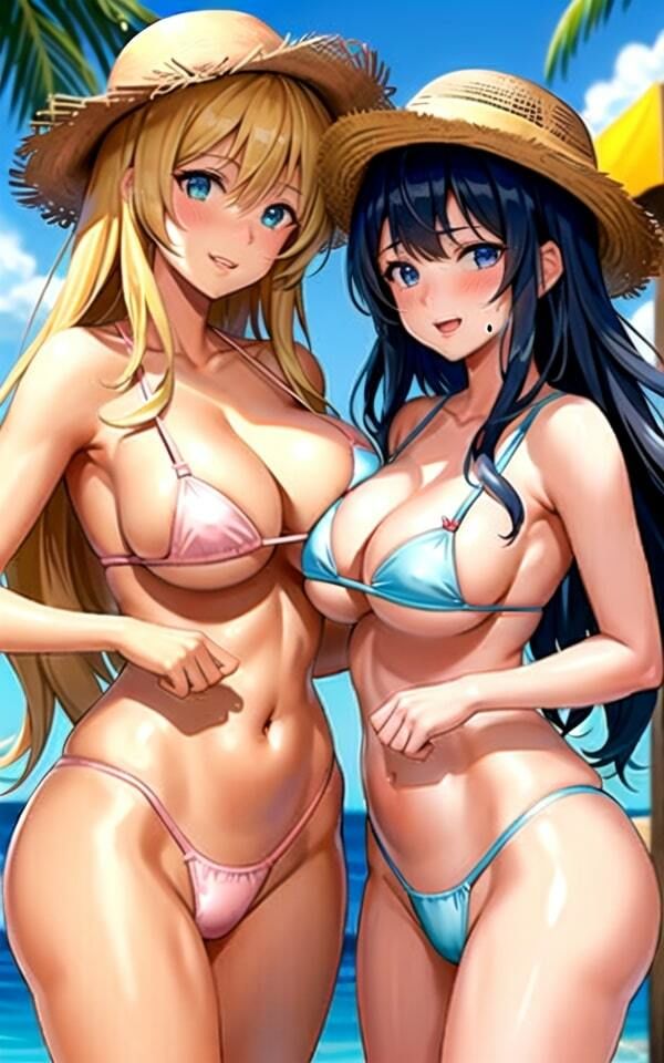 サンプル画像1:ビーチで見つけたえっちな女の子たち8(AI研究所) [d_359891]