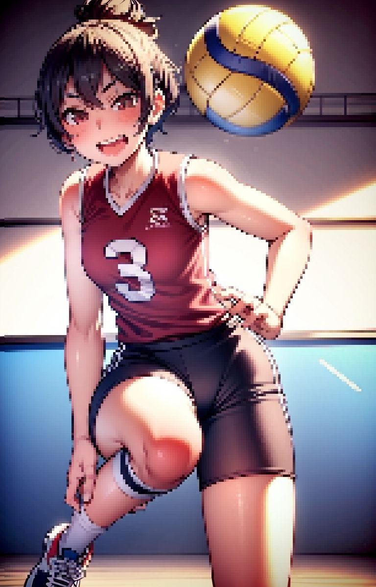 サンプル画像3:バレー部JK達と濃密合宿セックス！！(やらシコ) [d_360068]