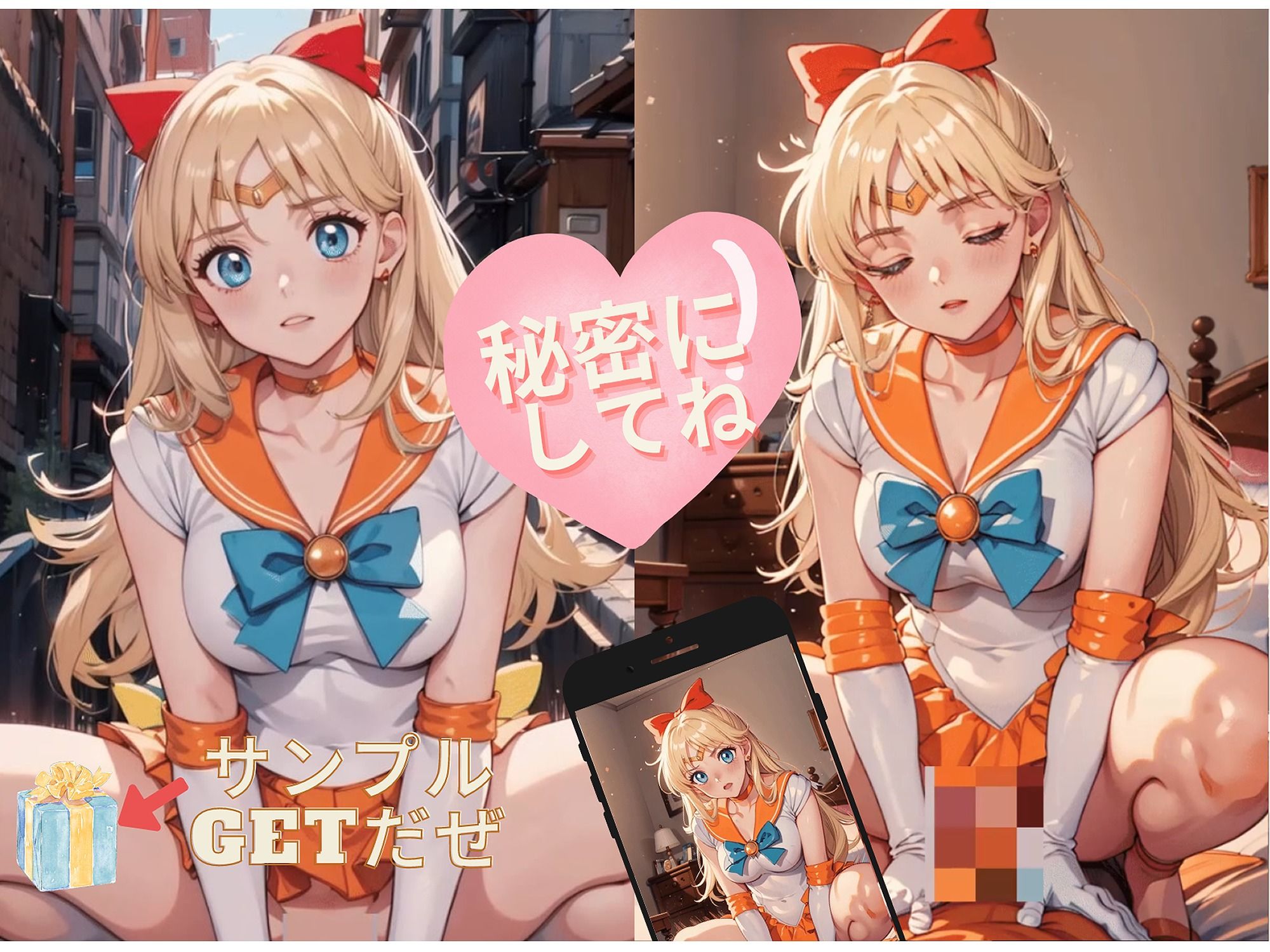 サンプル画像2:【30分動画】セーラー戦士のえっつぃ動画（美奈〇編）(AIスピリット) [d_360295]