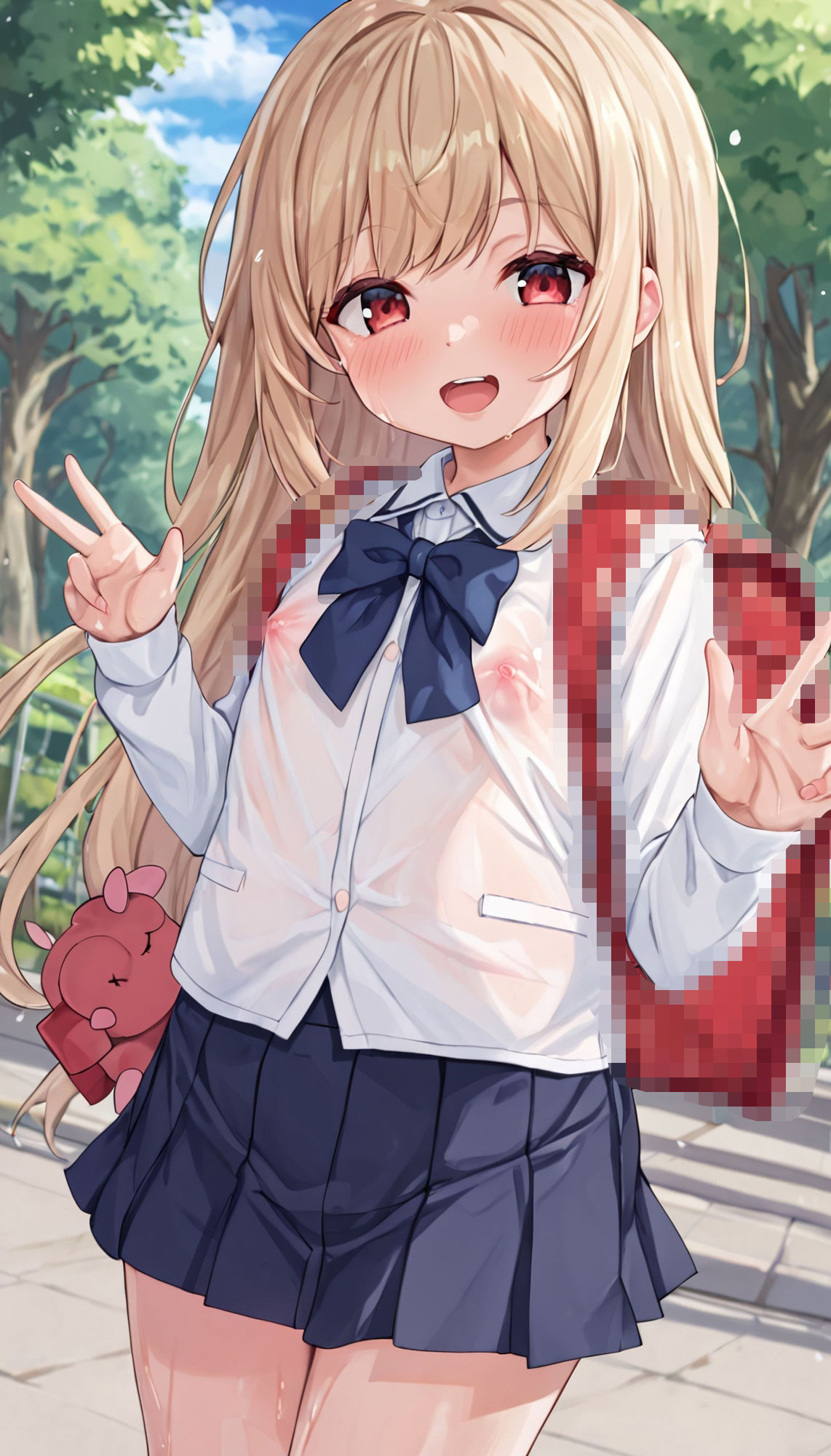 サンプル画像2:少女×制服×透け CG集(たけのこ檸檬) [d_360315]