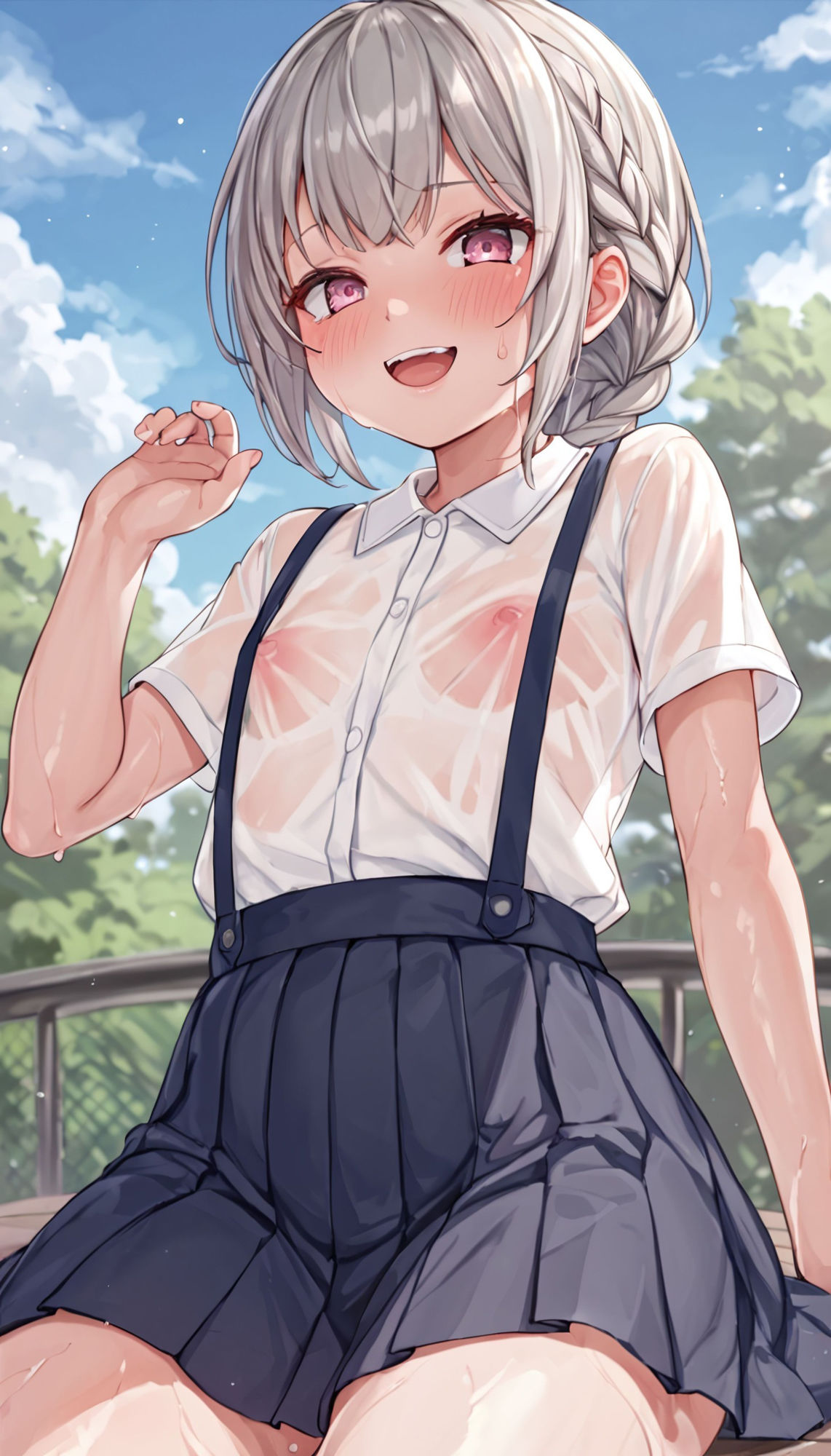 サンプル画像4:少女×制服×透け CG集(たけのこ檸檬) [d_360315]