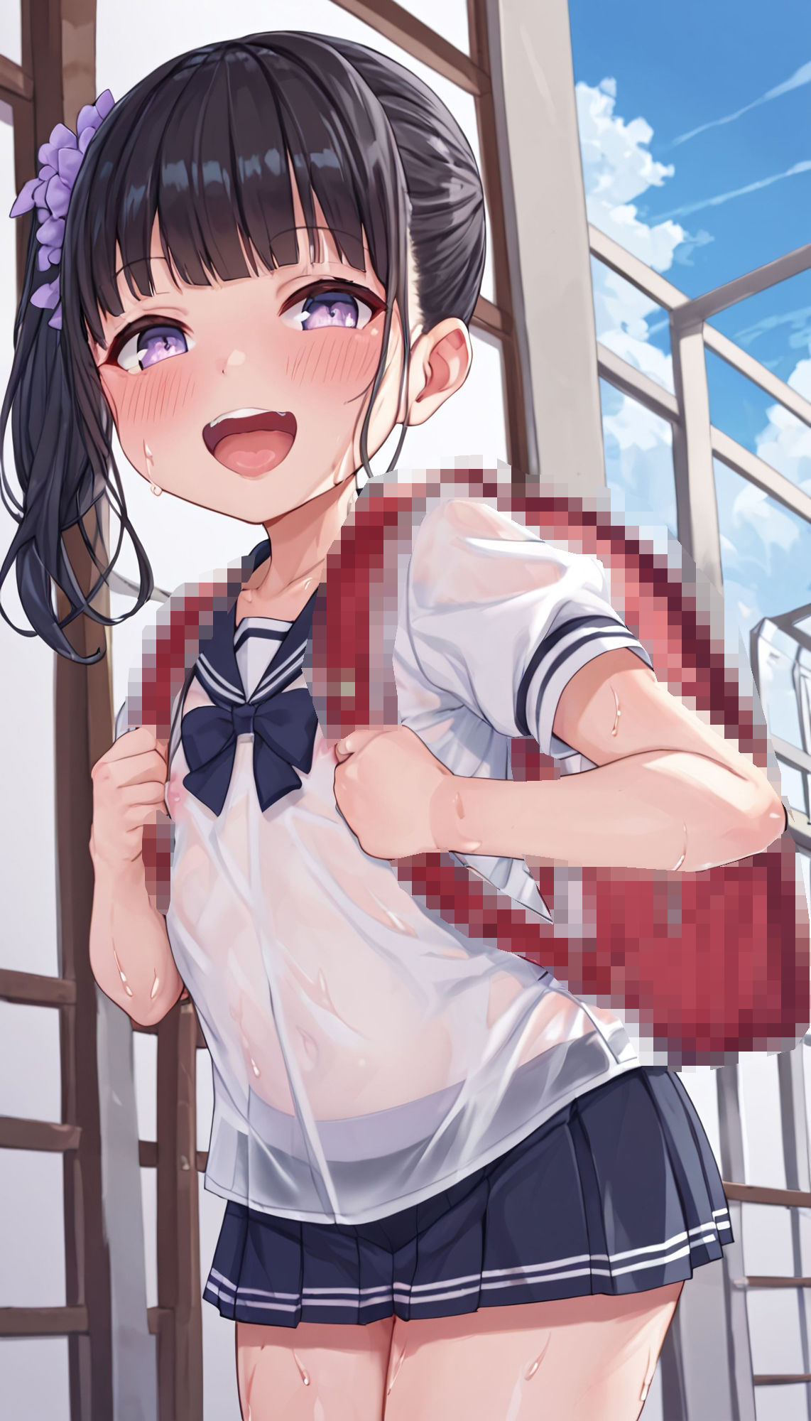 サンプル画像5:少女×制服×透け CG集(たけのこ檸檬) [d_360315]