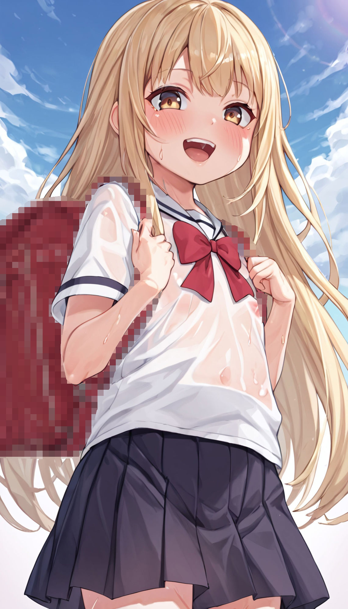 サンプル画像6:少女×制服×透け CG集(たけのこ檸檬) [d_360315]