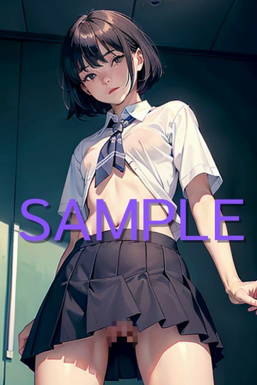 サンプル画像3:校内露出が最近のトレンドらしい(YNHC) [d_360441]