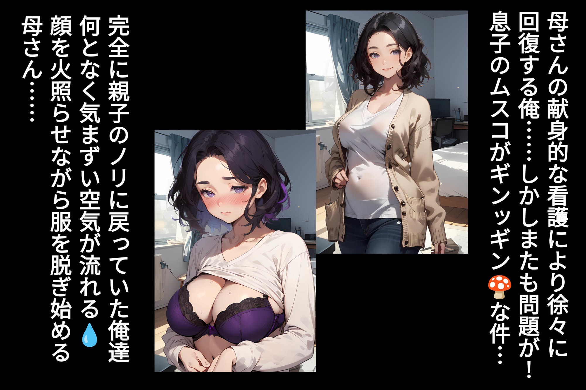 サンプル画像4:母さんが母性を全開にしてきたので全力で甘えてみた(mamaya) [d_360600]