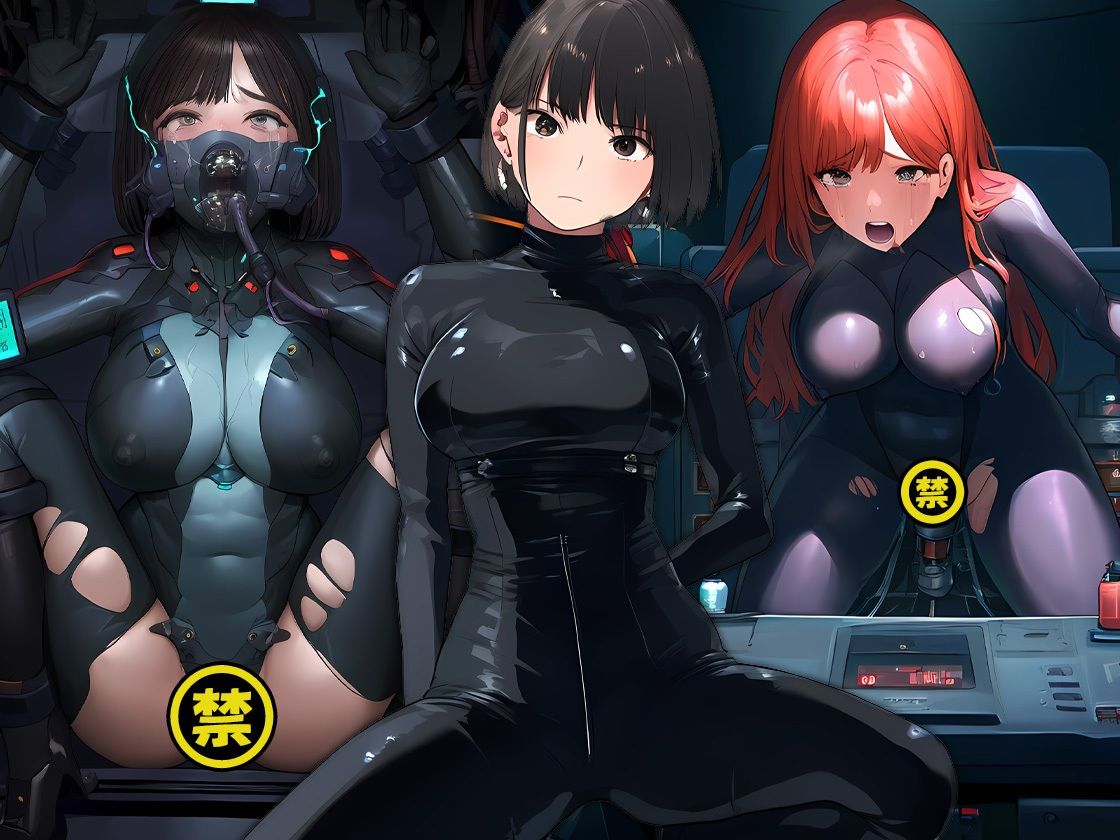 サンプル画像1:女スパイ拘束機械(強化カラス) [d_360617]