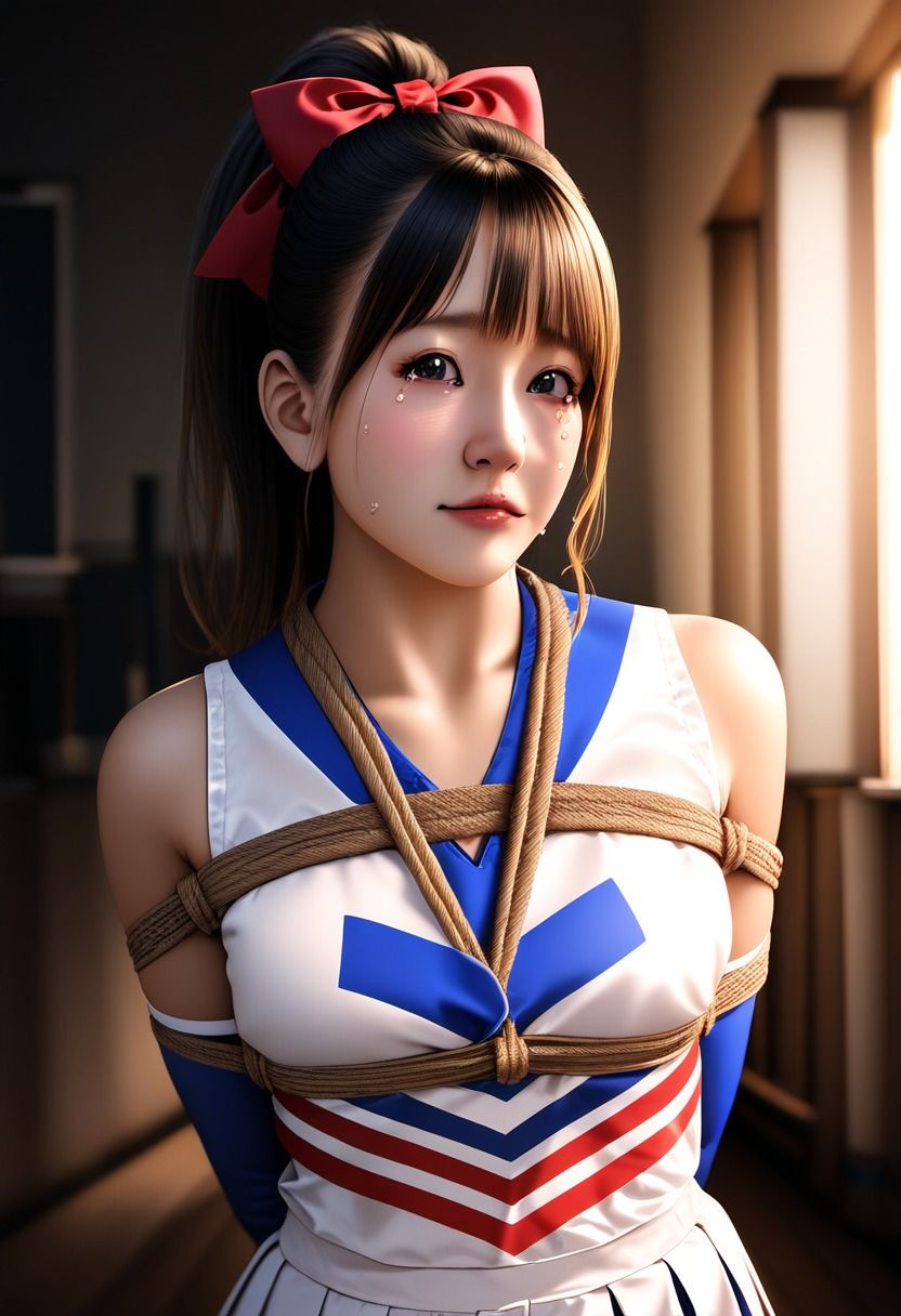 サンプル画像2:今日もまた縛られちゃいました〜チアガール編〜(くろねこ倶楽部) [d_360664]