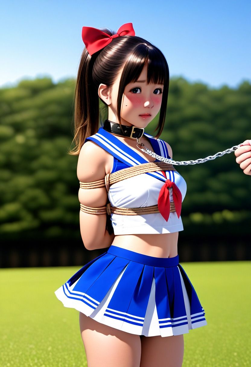 サンプル画像4:今日もまた縛られちゃいました〜チアガール編〜(くろねこ倶楽部) [d_360664]