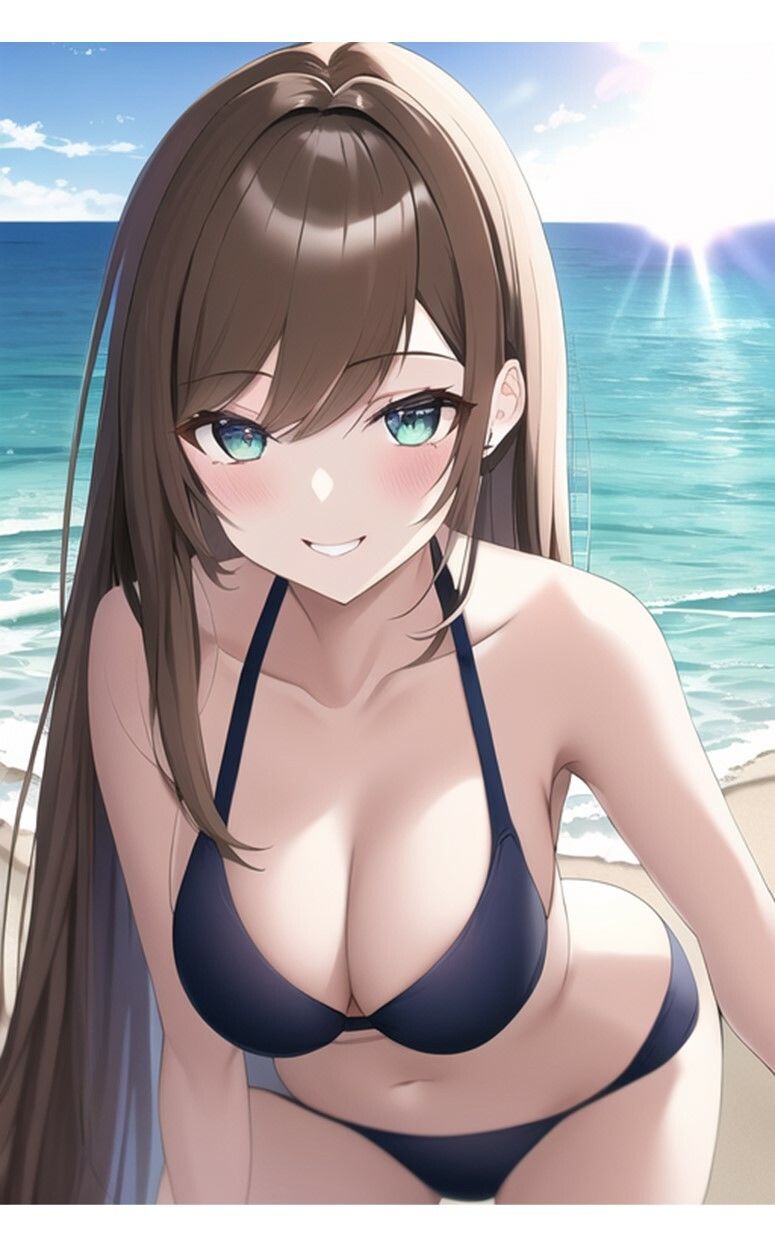 サンプル画像4:1つの呪文で生み出された100人のAI妄想美少女-32【最後はトップレス？！えちマイクロビキニ女子編】(AIヒロイン研究会) [d_360691]