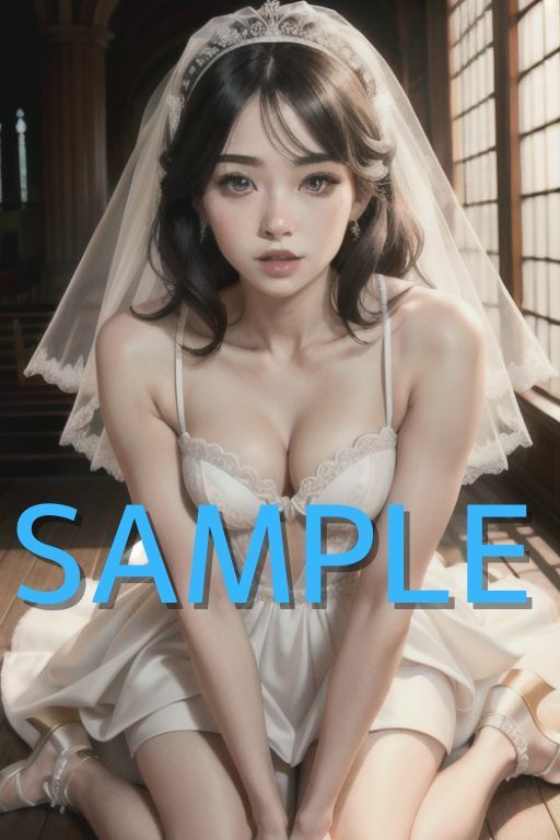 サンプル画像4:一生に一度の大切な日には生まれたままの姿で…選ぶなら、記憶に残る結婚式(生成美女まにあ) [d_360721]