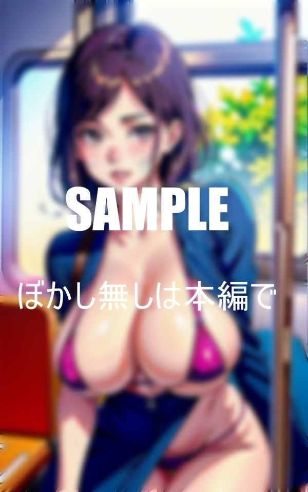 サンプル画像1:淫乱過ぎる水着痴女現る電車内で露出しまくる露出狂熟女たち男の肉棒味比べ(Lサークル) [d_360755]