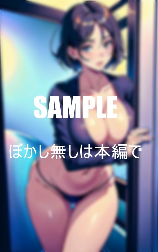 サンプル画像6:淫乱過ぎる水着痴女現る電車内で露出しまくる露出狂熟女たち男の肉棒味比べ(Lサークル) [d_360755]