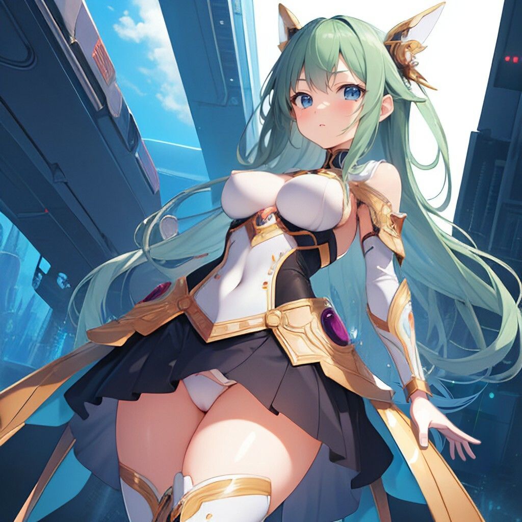 サンプル画像4:近未来ファンタジー風美少女さん(ほげふが) [d_360767]