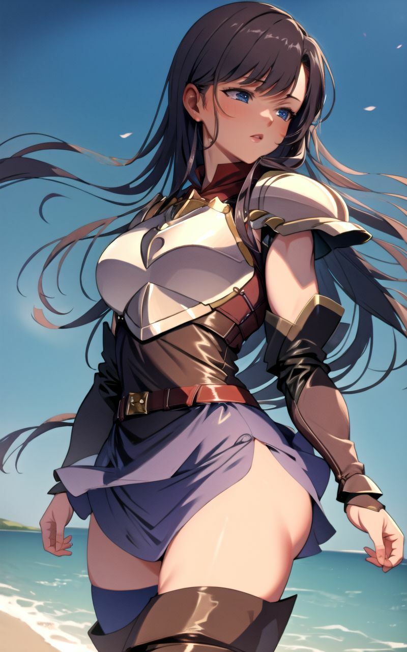 サンプル画像3:【超高画質グラビア写真集】陵●女騎士のしたぎ。ぬきの50枚〜2巻〜(ぬきぬきCG【AI】) [d_360911]