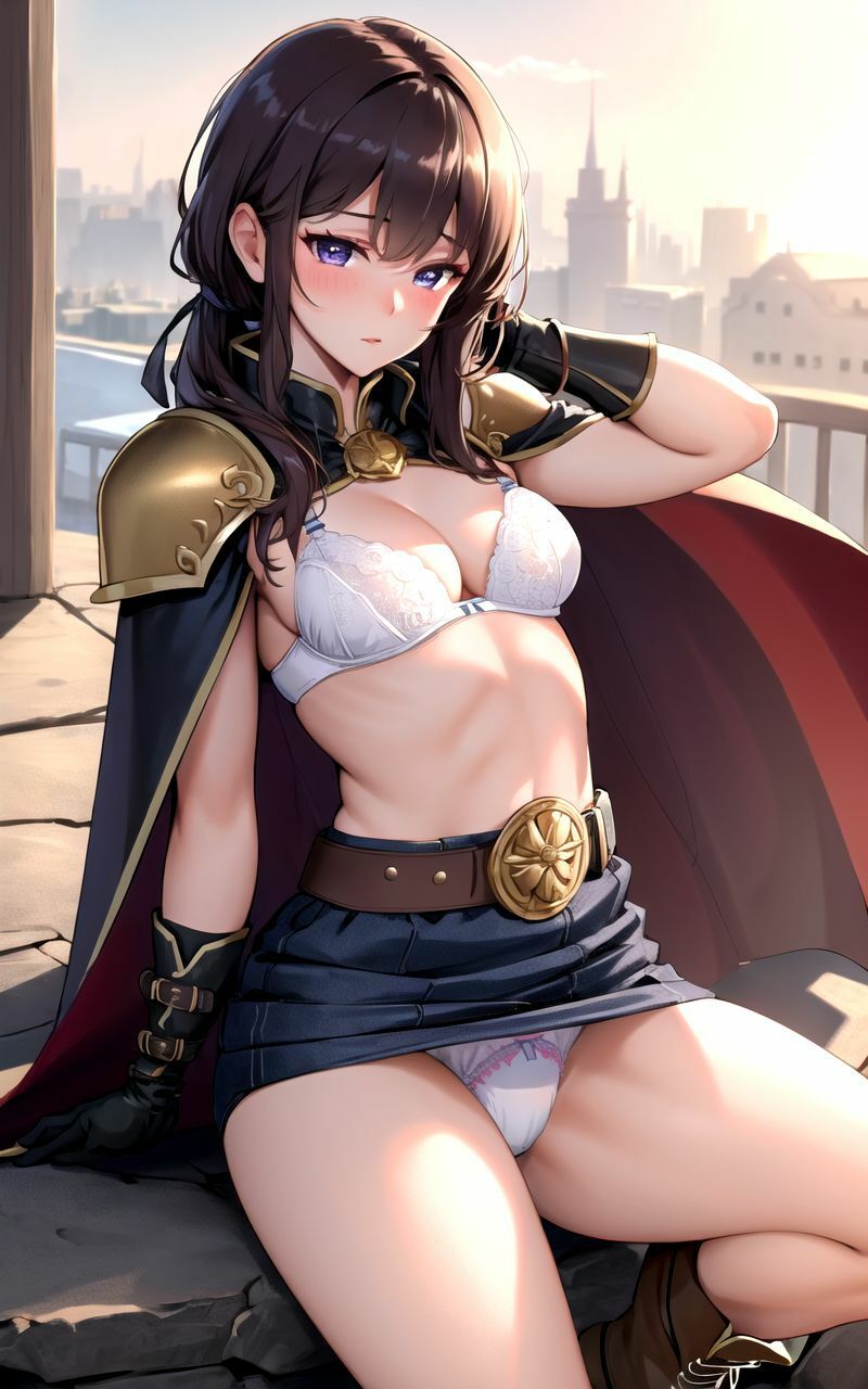 サンプル画像4:【超高画質グラビア写真集】陵●女騎士のしたぎ。ぬきの50枚〜2巻〜(ぬきぬきCG【AI】) [d_360911]