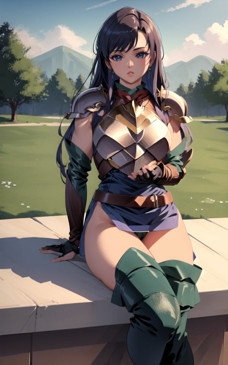 サンプル画像5:【超高画質グラビア写真集】陵●女騎士のしたぎ。ぬきの50枚〜2巻〜(ぬきぬきCG【AI】) [d_360911]